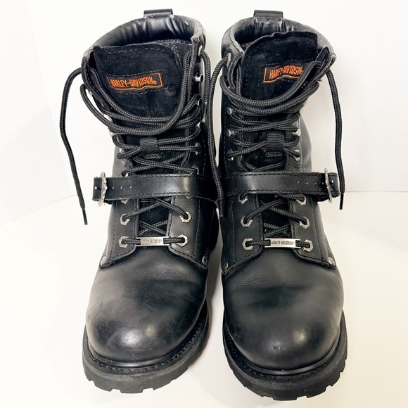 Harley-Davidson Men's Black Lace-Up Boots - Picture 8 of 12